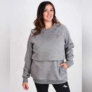 Latched Mama Crewneck Nursing Sweatshirt